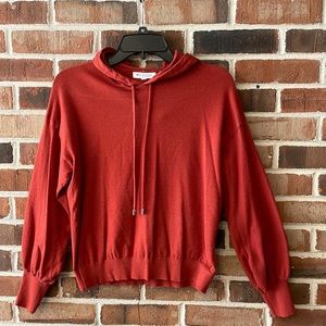Workshop burnt Orange sweater hoodie Medium